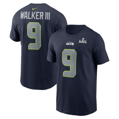 Kenneth Walker III Seattle Seahawks Super Bowl LX Player T-Shirt - Navy