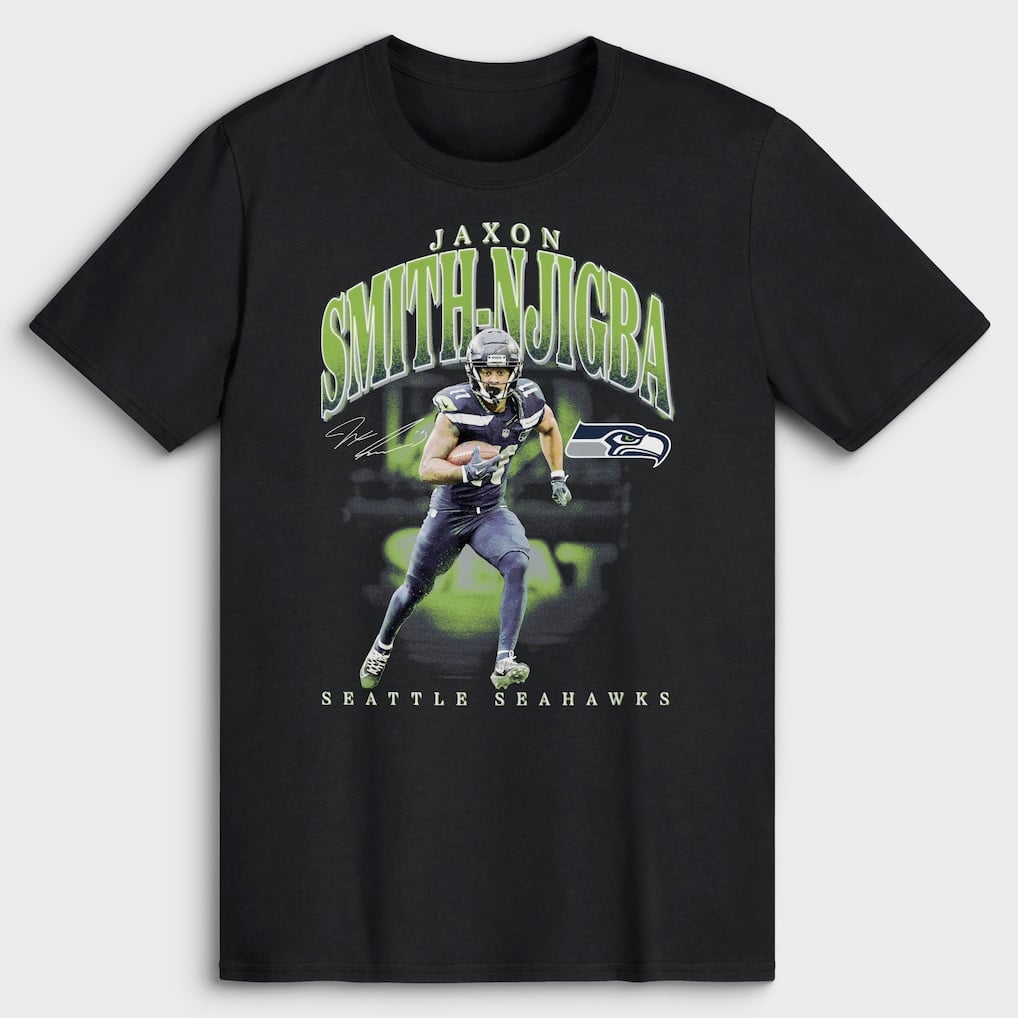 Jaxon Smith-Njigba Seattle Seahawks Player Hype T-Shirt - Black