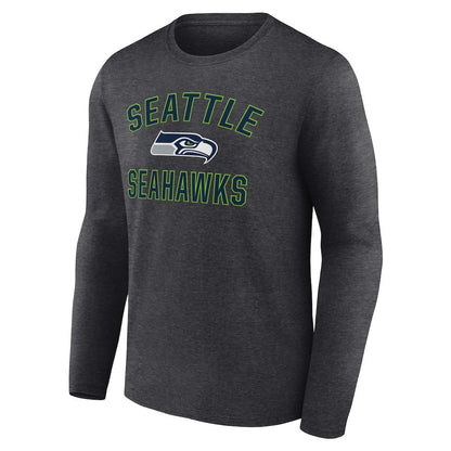 Seattle Seahawks Victory Arch Long Sleeve T-Shirt - Charcoal