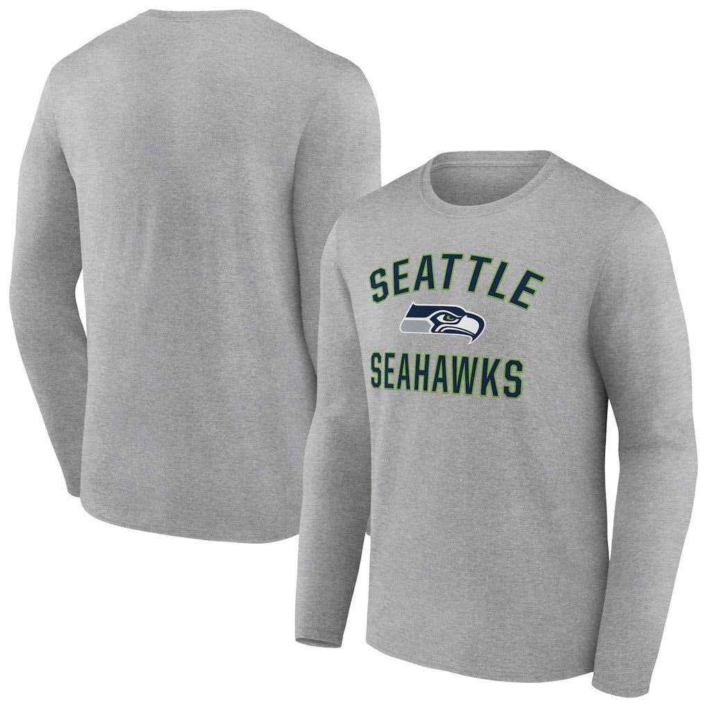 Seattle Seahawks Victory Arch Long Sleeve T-Shirt - Gray