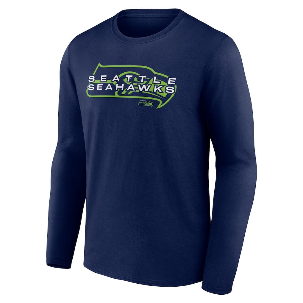 Seattle Seahawks Advance to Victory Long Sleeve T-Shirt - College Navy