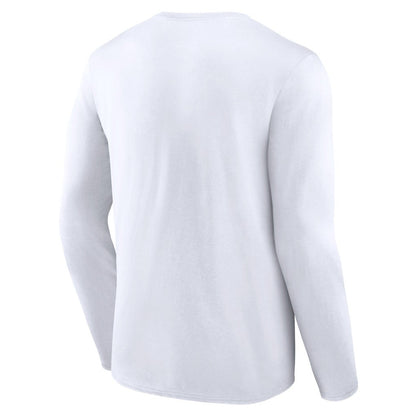 Seattle Seahawks Logo Team Lockup Long Sleeve T-Shirt - White