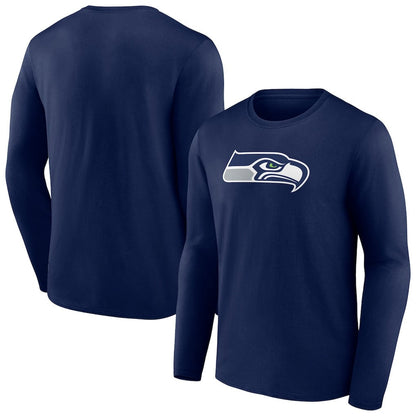 Seattle Seahawks Primary Team Logo Long Sleeve T-Shirt - Navy