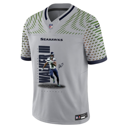 Kenneth Walker III 9 Seattle Seahawks Super Bowl LX Future Star Runner Jersey – Grey