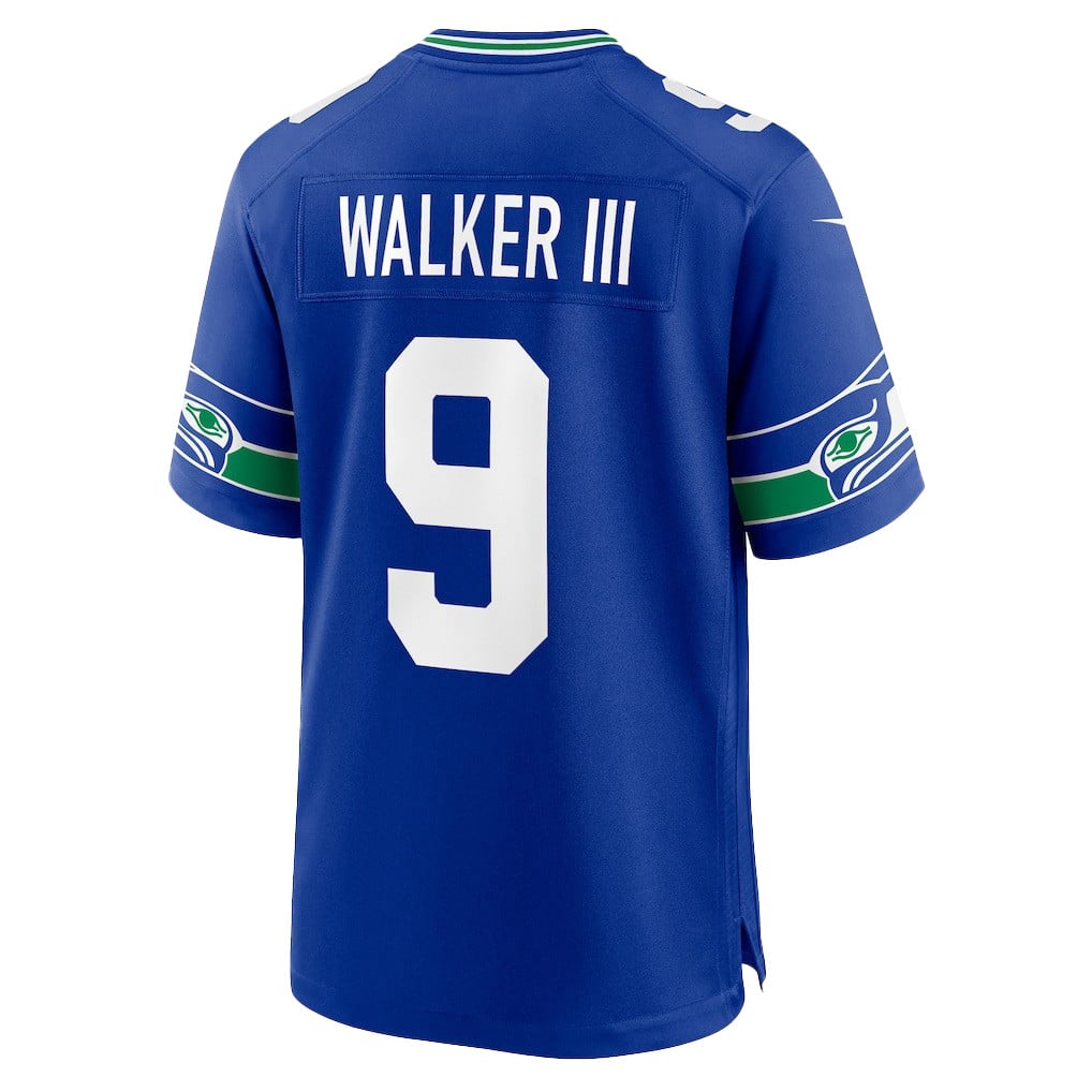 Kenneth Walker III 9 Seattle Seahawks Super Bowl LX Electric Run Threat Jersey – Royal Blue