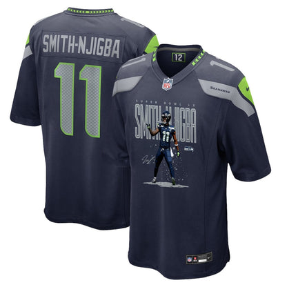 Jaxon Smith-Njigba 11 Seattle Seahawks Super Bowl LX Fan-Favorite Playmaker Jersey – Navy