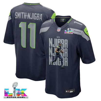 Jaxon Smith-Njigba 11 Seattle Seahawks Super Bowl LX Backfield Beast Jersey – Navy