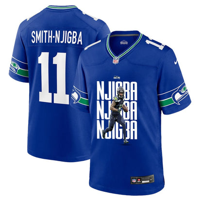 Jaxon Smith-Njigba 11 Seattle Seahawks Super Bowl LX Backfield Beast Jersey – Royal Blue