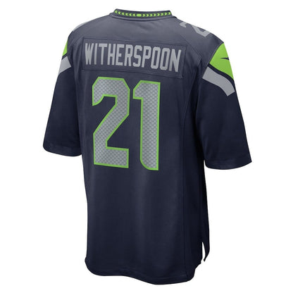 Devon Witherspoon 21 Seattle Seahawks Super Bowl LX Electric Run Threat Jersey – Navy