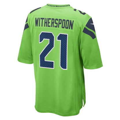 Devon Witherspoon 21 Seattle Seahawks Super Bowl LX Electric Run Threat Jersey – Green
