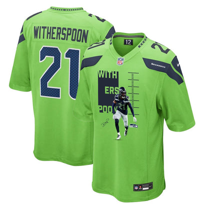 Devon Witherspoon 21 Seattle Seahawks Super Bowl LX Power & Precision Jersey – Green
