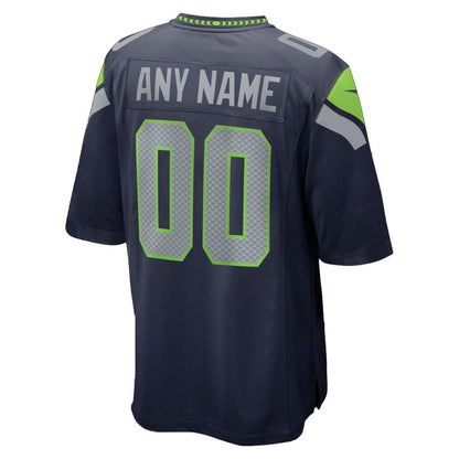 Seattle Seahawks Super Bowl LX Champions Going Head-To-Head Custom Team Game Jersey - College Navy