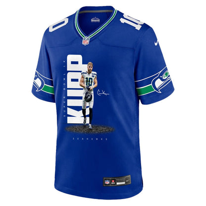 Cooper Kupp 10 Seattle Seahawks Super Bowl LX Explosive Playmaker Jersey – Royal Blue