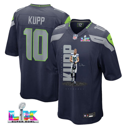 Cooper Kupp 10 Seattle Seahawks Super Bowl LX Explosive Playmaker Jersey – Navy