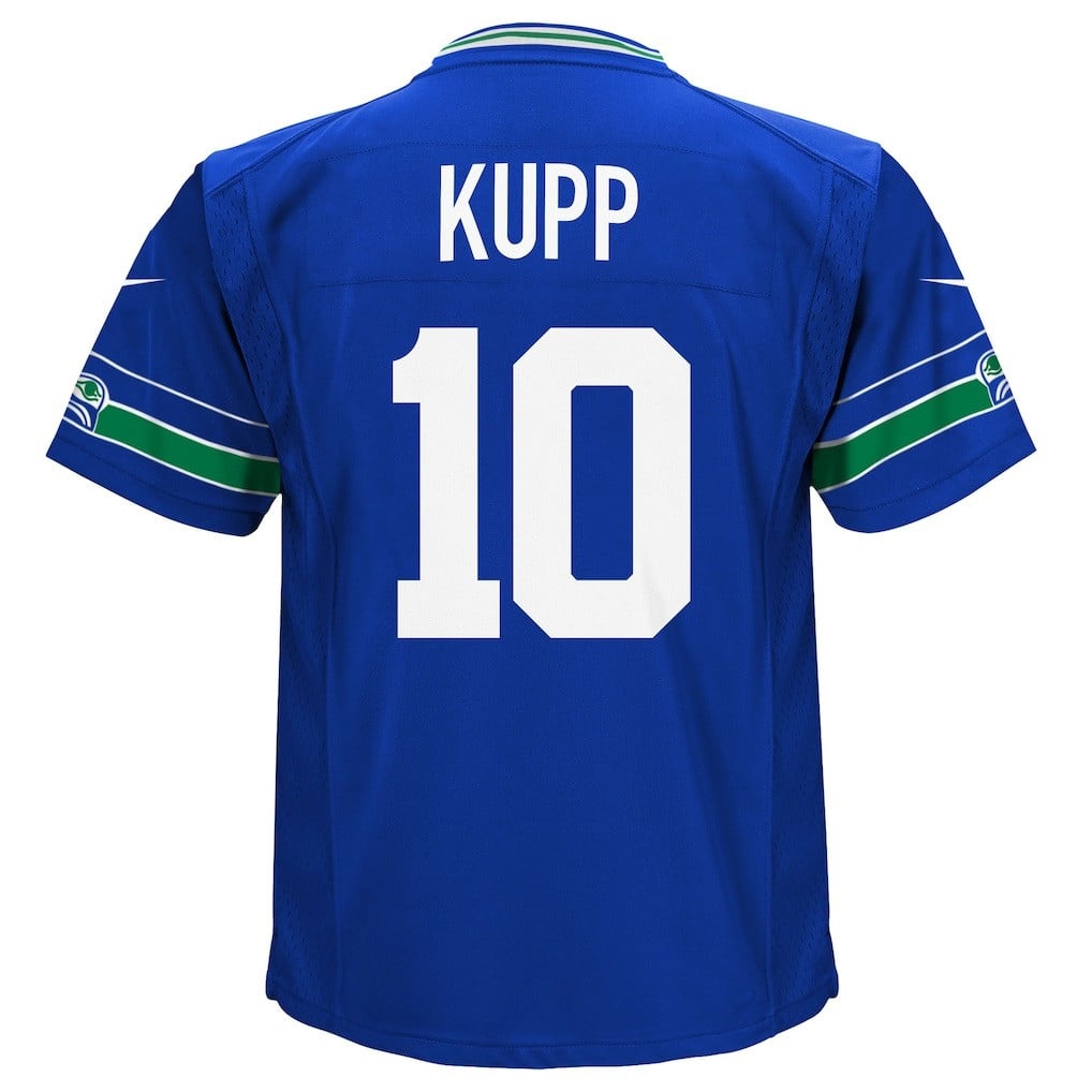 Cooper Kupp 10 Seattle Seahawks Super Bowl LX High-Impact Performer YOUTH Jersey – Royal Blue