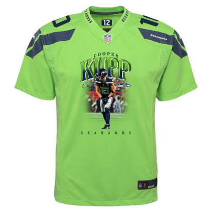 Cooper Kupp 10 Seattle Seahawks Super Bowl LX High-Impact Performer YOUTH Jersey – Green