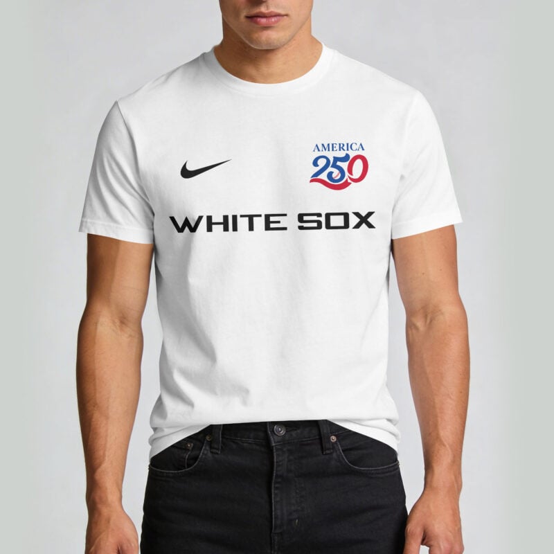 Chicago White Sox x 250 Years Of America Premium All Over Printed T-shirt - White