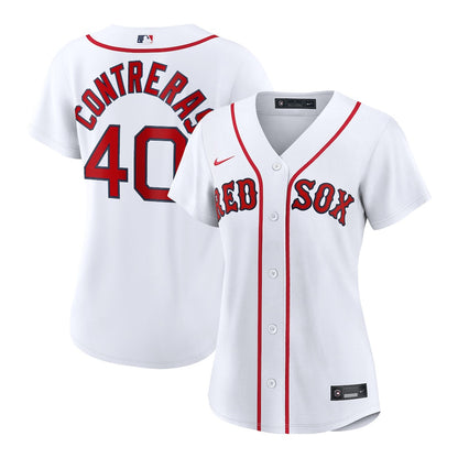Willson Contreras 40 Boston Red Sox Women's Home Jersey - White