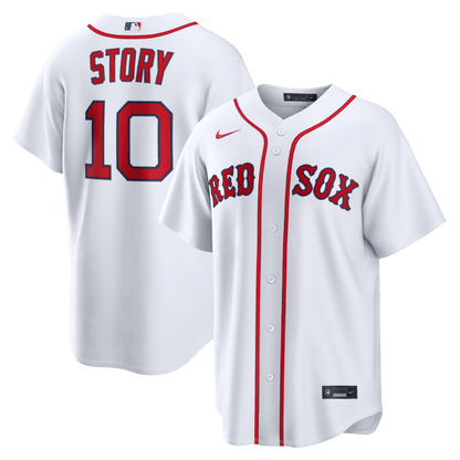 Trevor Story 10 Boston Red Sox Home Men Jersey - White