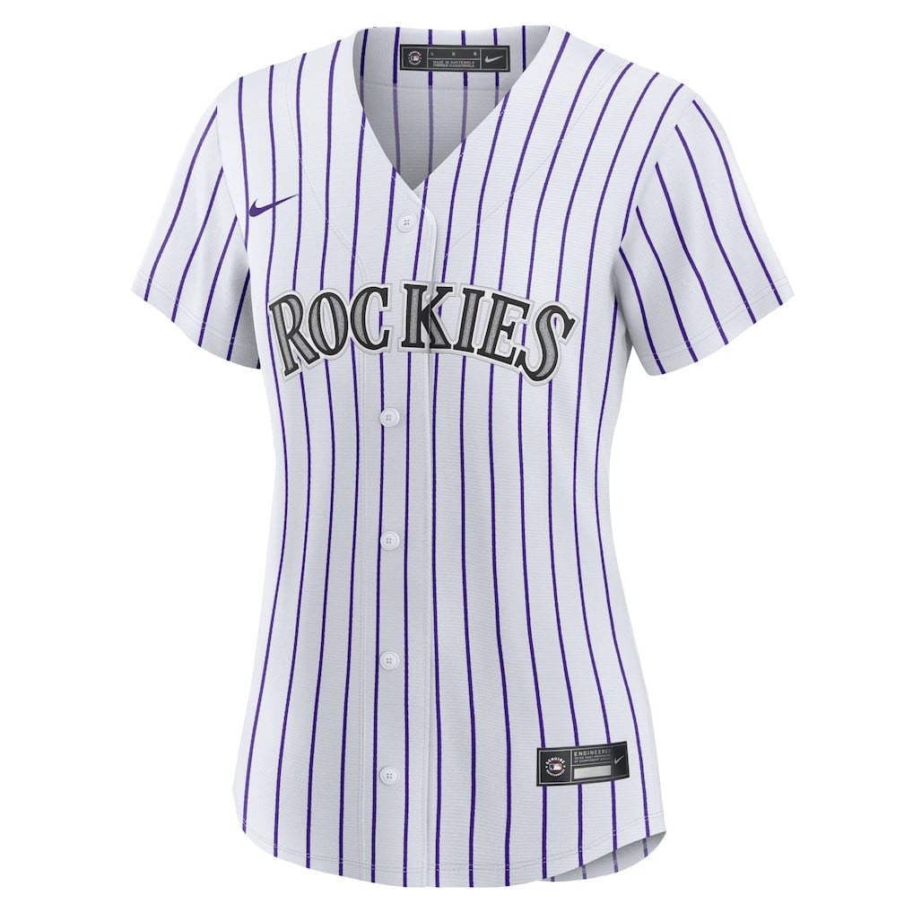 Tyler Freeman 2 Colorado Rockies Women's Home Jersey - White