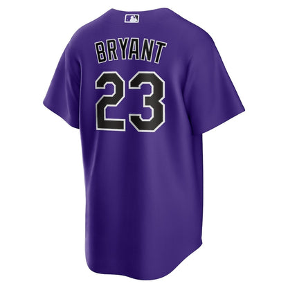 Kris Bryant 23 Colorado Rockies Alternate Player Men Jersey - Purple