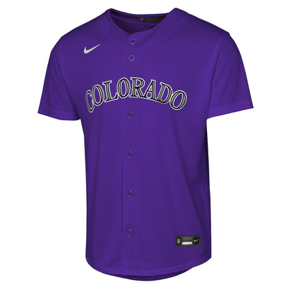Kris Bryant 23 Colorado Rockies Alternate YOUTH Jersey - Purple