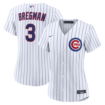 Alex Bregman 3 Chicago Cubs Women's Home Jersey - White