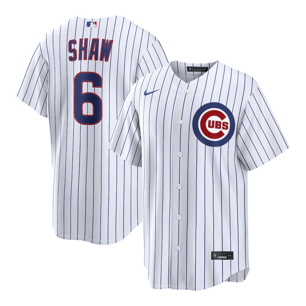 Matt Shaw 6 Chicago Cubs Home Men Jersey - White