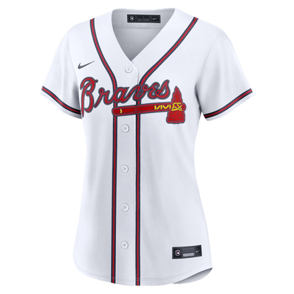 Grant Holmes 66 Atlanta Braves Women's Home Jersey - White
