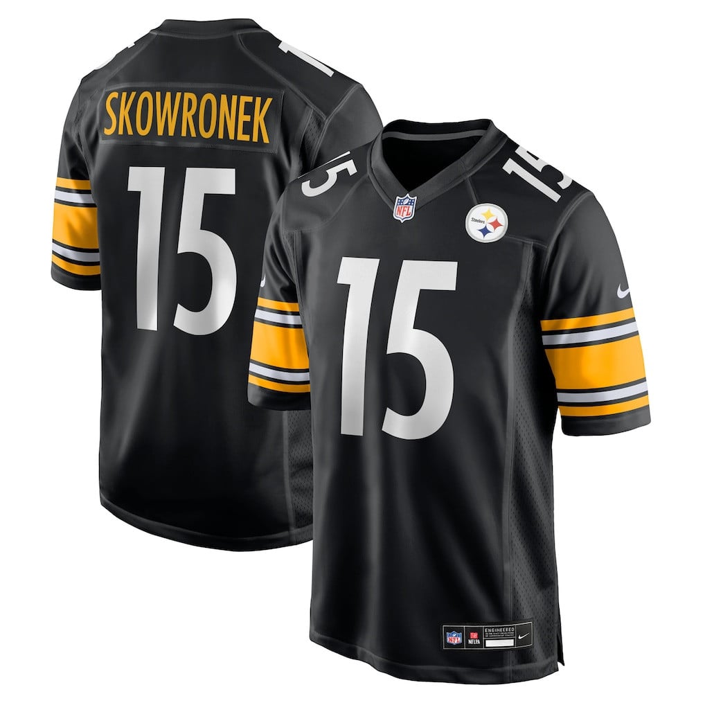 Ben Skowronek 15 Pittsburgh Steelers Team Game Men Jersey - Black