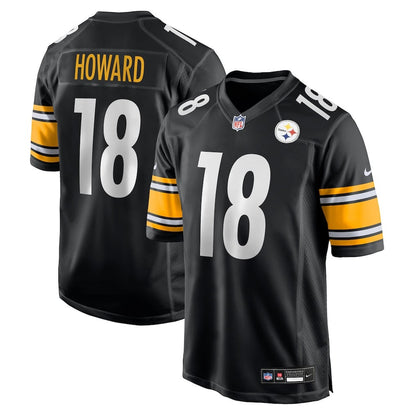 Will Howard 18 Pittsburgh Steelers Team Game Men Jersey - Black