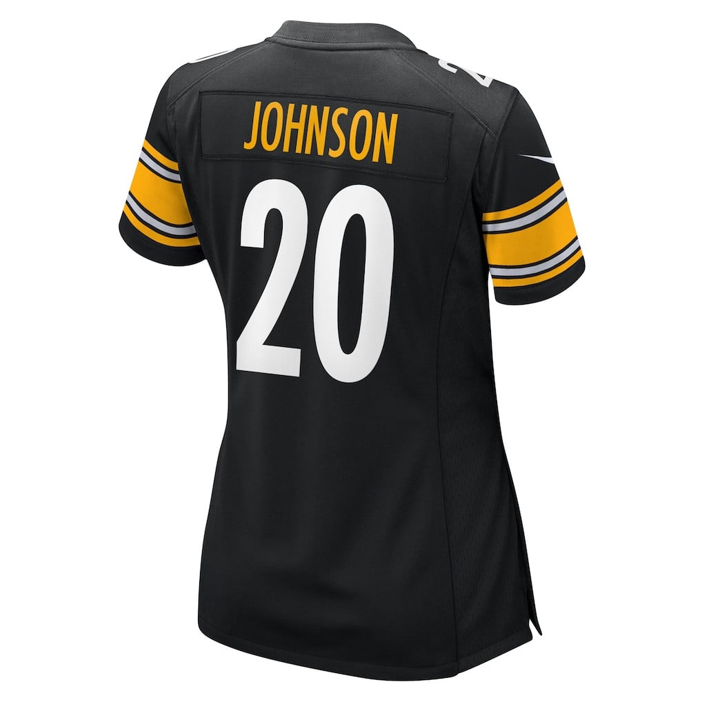 Kaleb Johnson 20 Pittsburgh Steelers Women's Team Game Jersey - Black