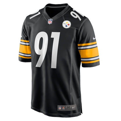 Logan Lee 91 Pittsburgh Steelers Team Game Men Jersey - Black