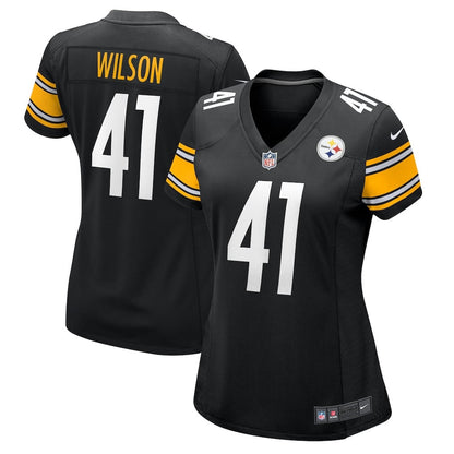 Payton Wilson 41 Pittsburgh Steelers Women's Team Game Jersey - Black