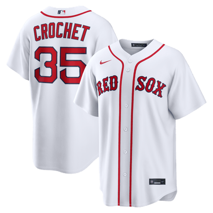 Garrett Crochet 35 Boston Red Sox Home Men Jersey - White