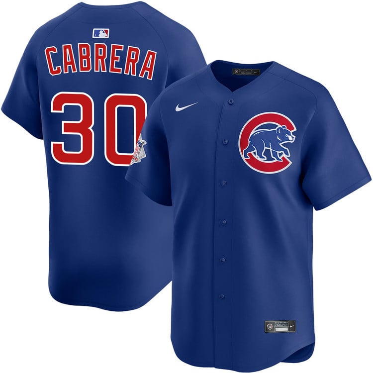 Edward Cabrera 30 Chicago Cubs Alternate Men Jersey - Navy