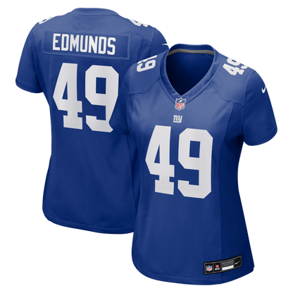 Tremaine Edmunds 49 New York Giants Women's Team Game Jersey - Royal