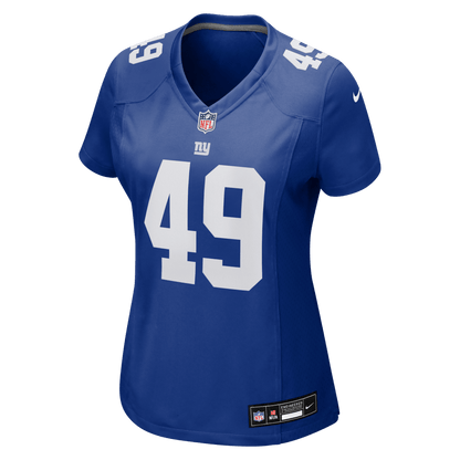 Tremaine Edmunds 49 New York Giants Women's Team Game Jersey - Royal