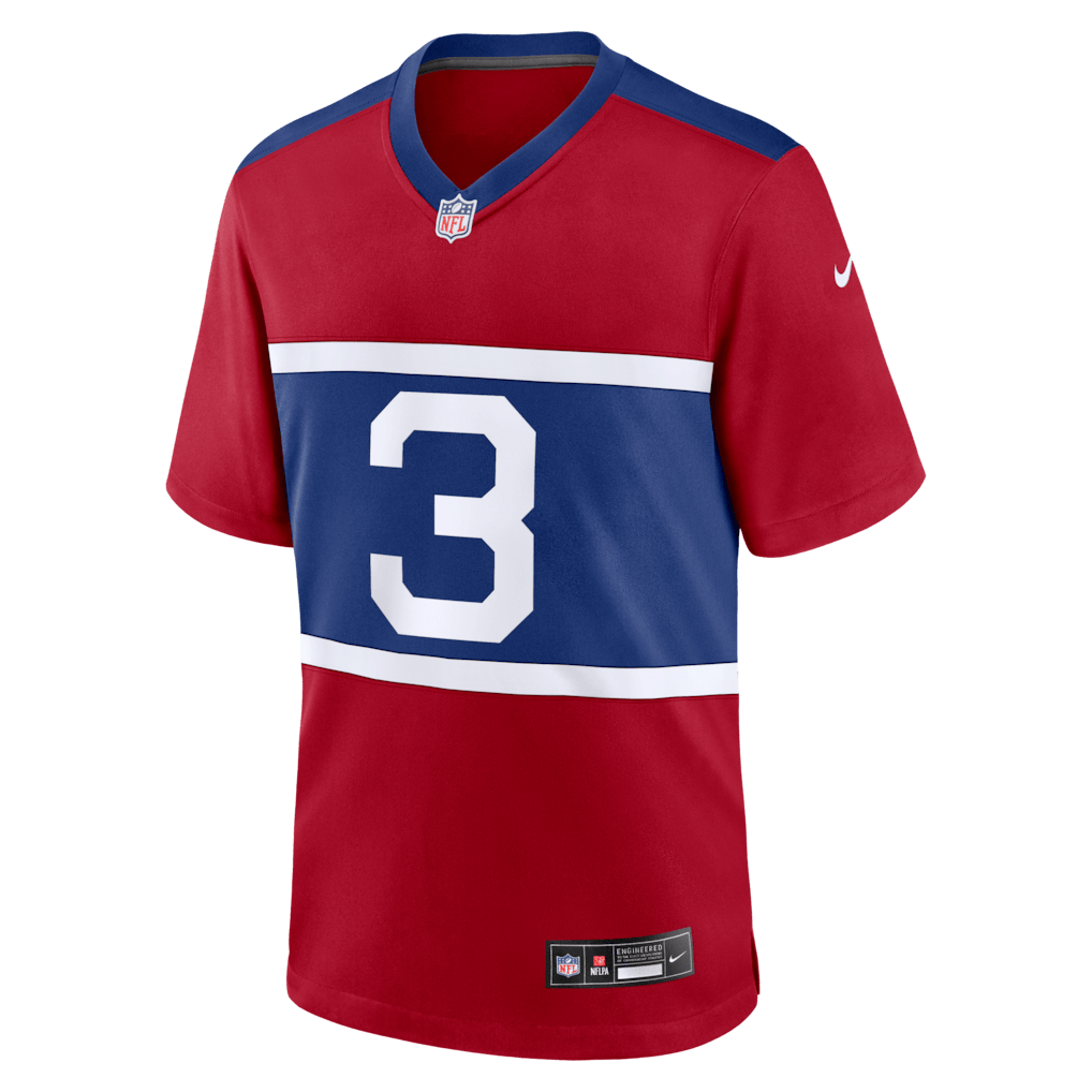Abdul Carter 3 New York Giants Alternate Game Men Jersey - Red