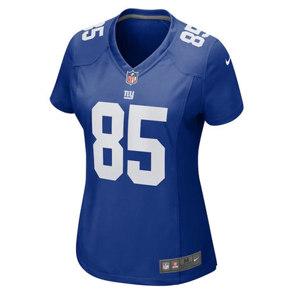 Chris Manhertz 85 New York Giants Women's Team Game Jersey - Royal
