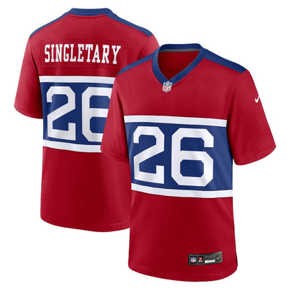 Devin Singletary 26 New York Giants Alternate Player Game Men Jersey - Century Red