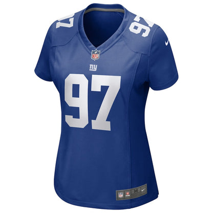 Dexter Lawrence II 97 New York Giants Women's Game Jersey - Royal