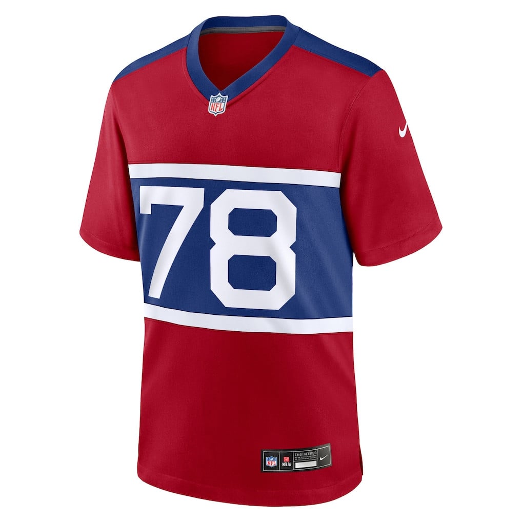 Andrew Thomas 78 New York Giants Alternate Game Men Jersey - Century Red