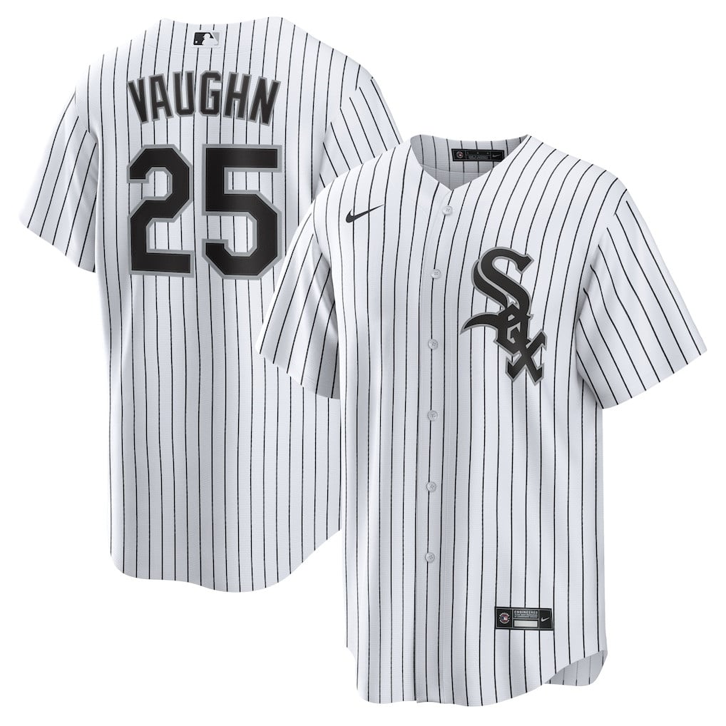 Andrew Vaughn 25 Chicago White Sox Home Men Jersey - White