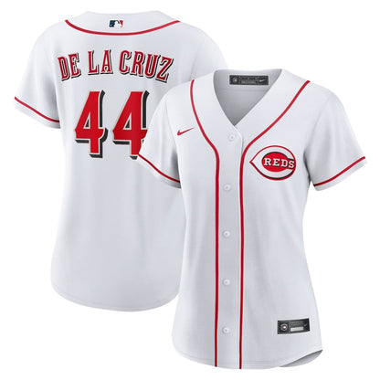 Elly De La Cruz 44 Cincinnati Reds Women's Home Jersey - White