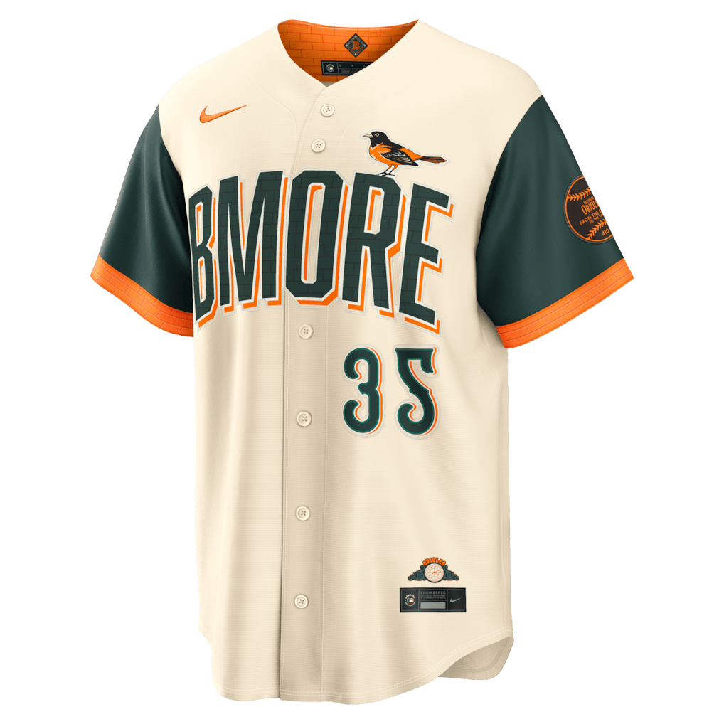 Adley Rutschman 35 Baltimore Orioles 2026 City Connect Jersey - Men, Natural