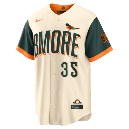 Adley Rutschman 35 Baltimore Orioles 2026 City Connect Jersey - Men, Natural