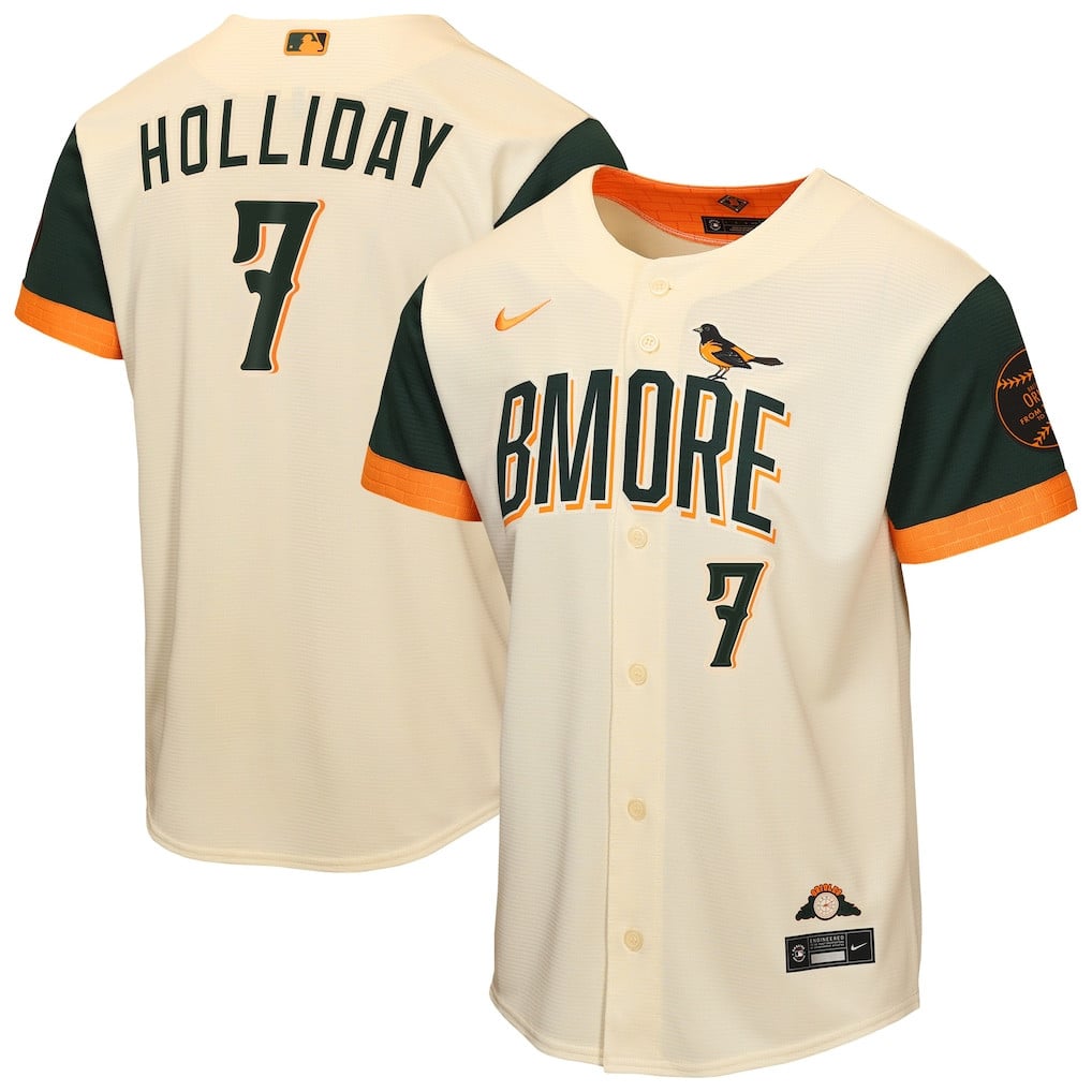 Jackson Holliday 7 Baltimore Orioles Youth 2026 City Connect Jersey - Cream