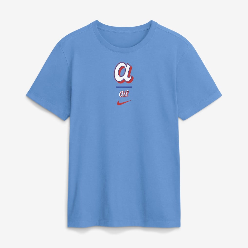 Atlanta Braves 2026 City Connect 2-Hit T-Shirt - Blue