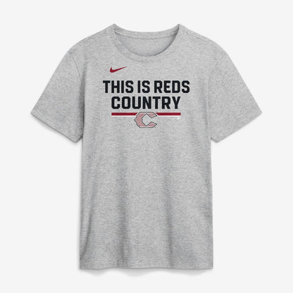Cincinnati Reds 2026 City Connect Stacked Team Phrase T-Shirt - Heather Gray